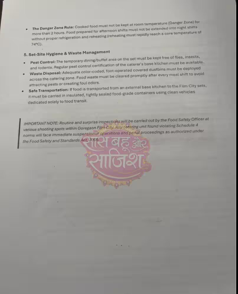Film City में IAS तुकाराम मुंढे का खौफ, सेट पर कैटरिंग के लिए कड़े नियम लागू