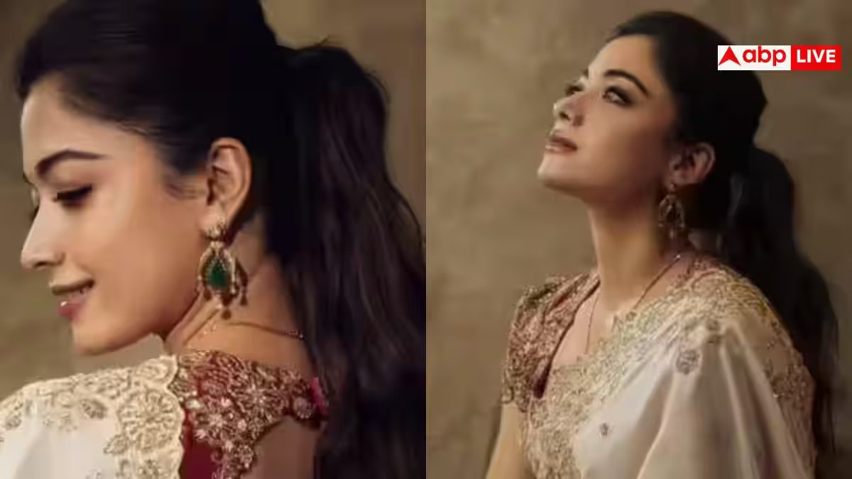 Rashmika Mandanna Saree Look: 1.68 लाख की साड़ी में रश्मिका का शाही अंदाज! क्या आपने देखा ये नया अवतार?