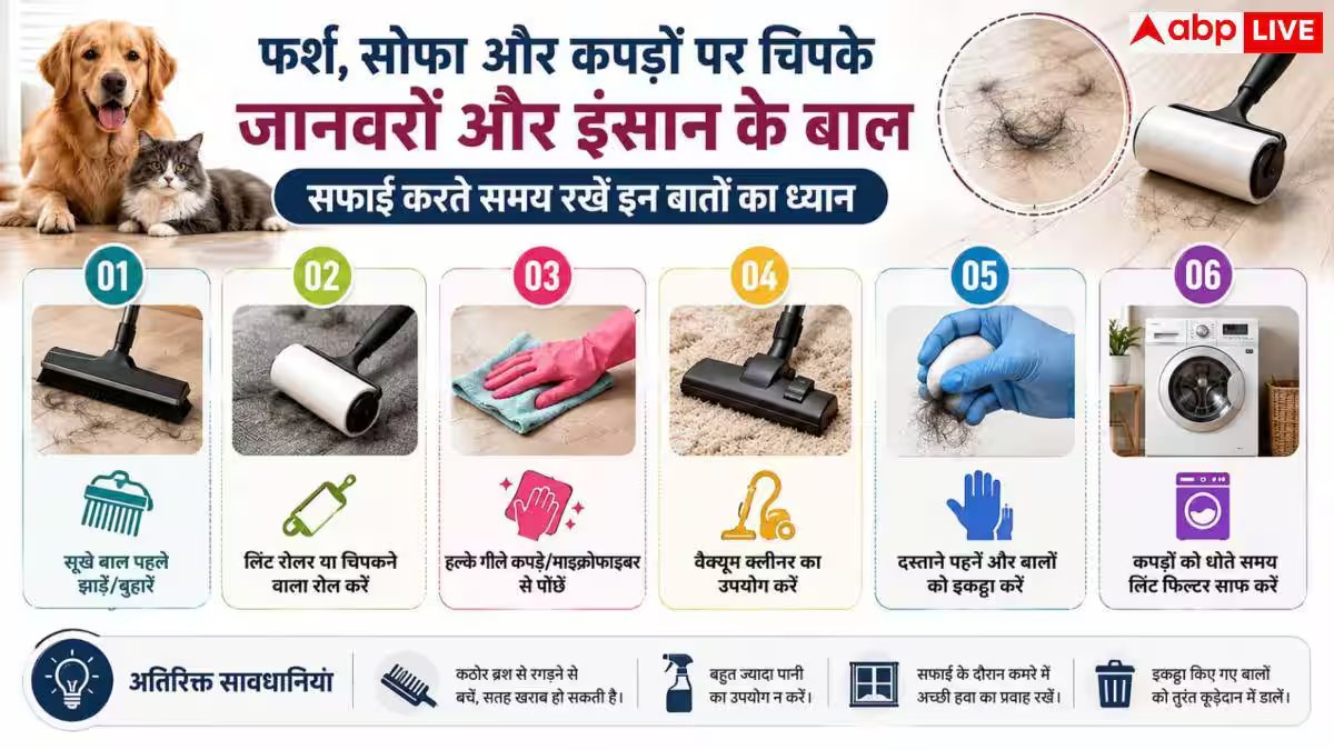 Hair Sticking To Floor: क्या फर्श पर चिपकते हैं बाल? जानें हटाने का आसान तरीका