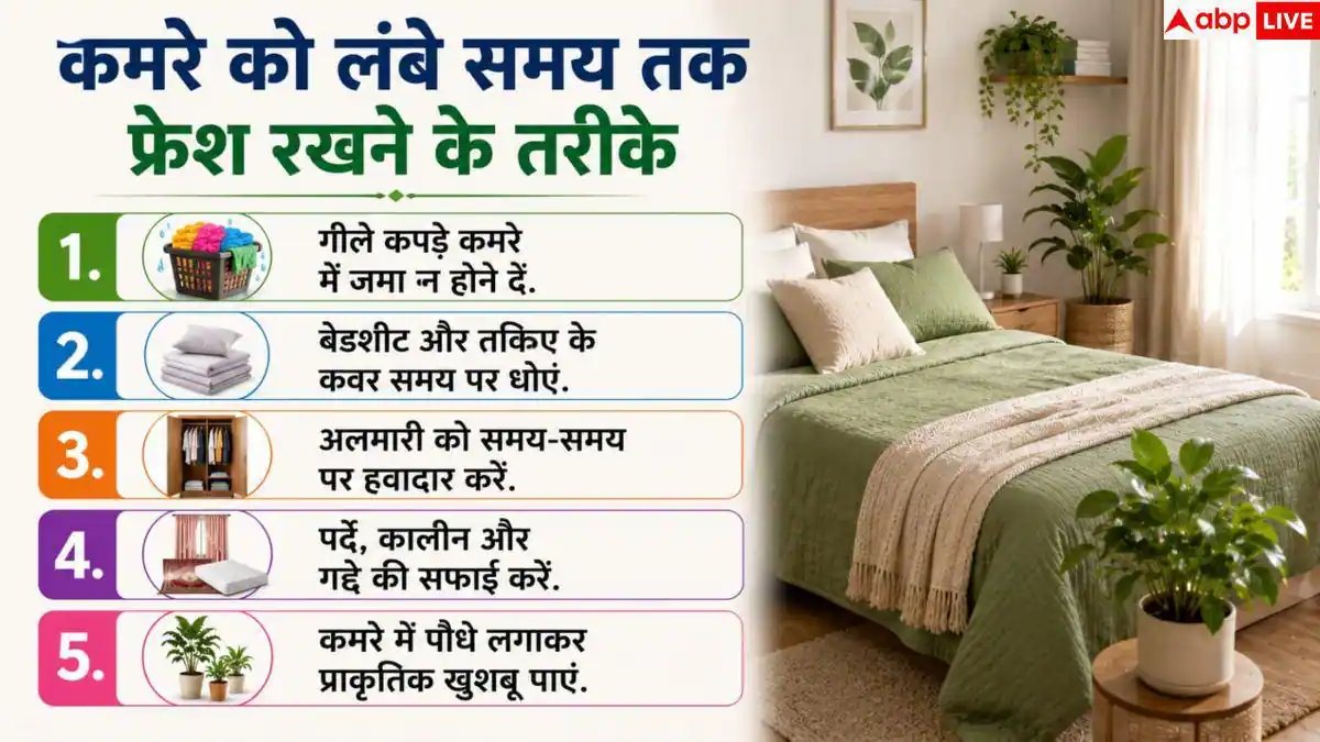 Room Freshness Tips: कमरे को दिनभर फ्रेश और सुगंधित कैसे रखें? जानें आसान घरेलू उपाय