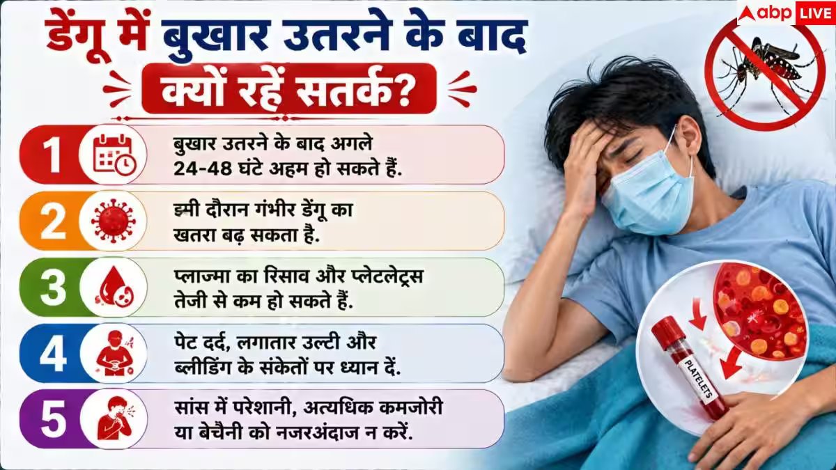Dengue Fever: डेंगू का बुखार उतर गया तो न हों खुश! अगले 24-48 घंटे हैं अहम