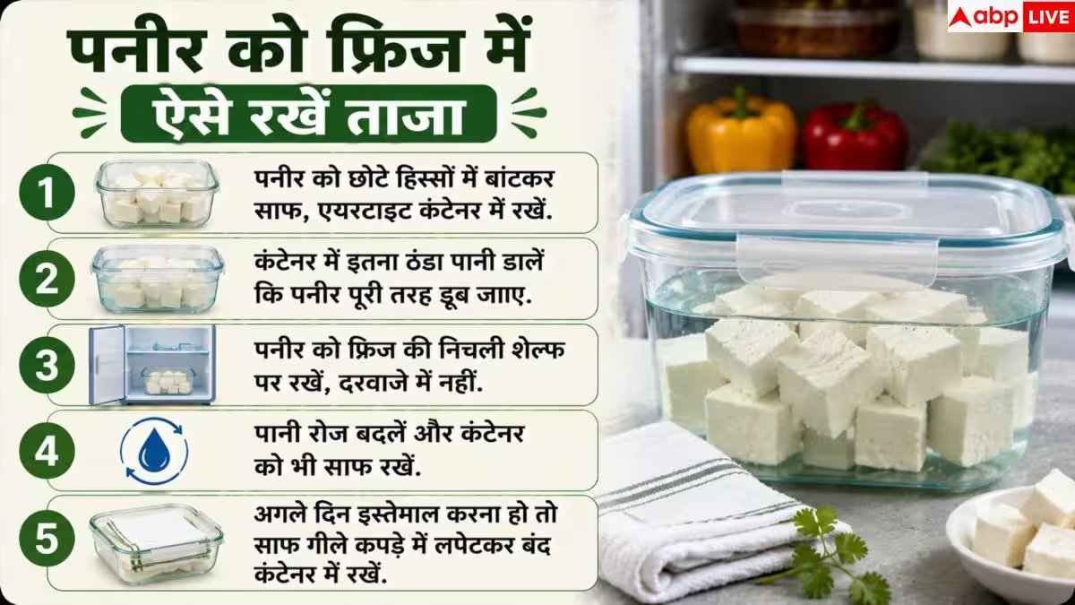 How To Store Paneer: पनीर फ्रिज में रखने से पहले करें ये 1 काम, हफ्तों रहेगा ताजा