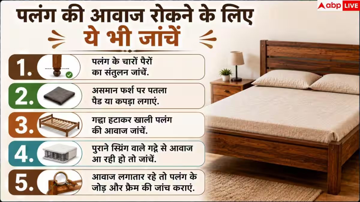 Bed Repair Tips: लकड़ी के पलंग से आती है चू-चू की आवाज? 5 मिनट में ऐसे करें बंद