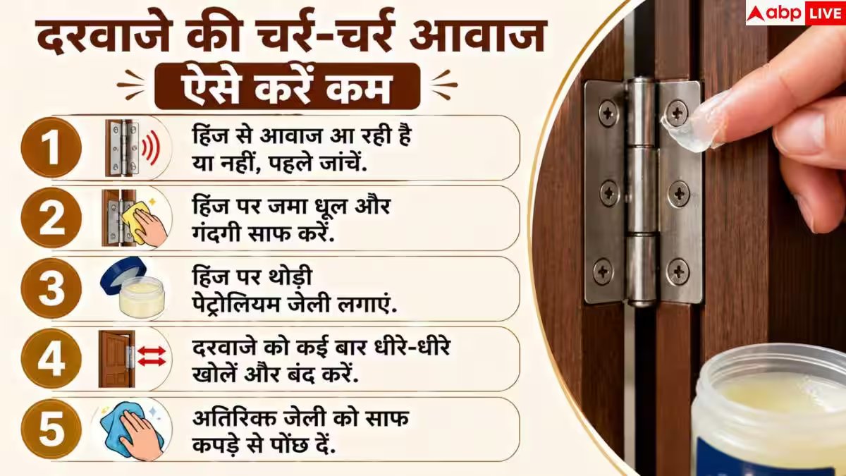 Squeaky Door: दरवाजा खोलते ही आती है चर्र-चर्र की आवाज? 1 आसान हैक से करें ठीक