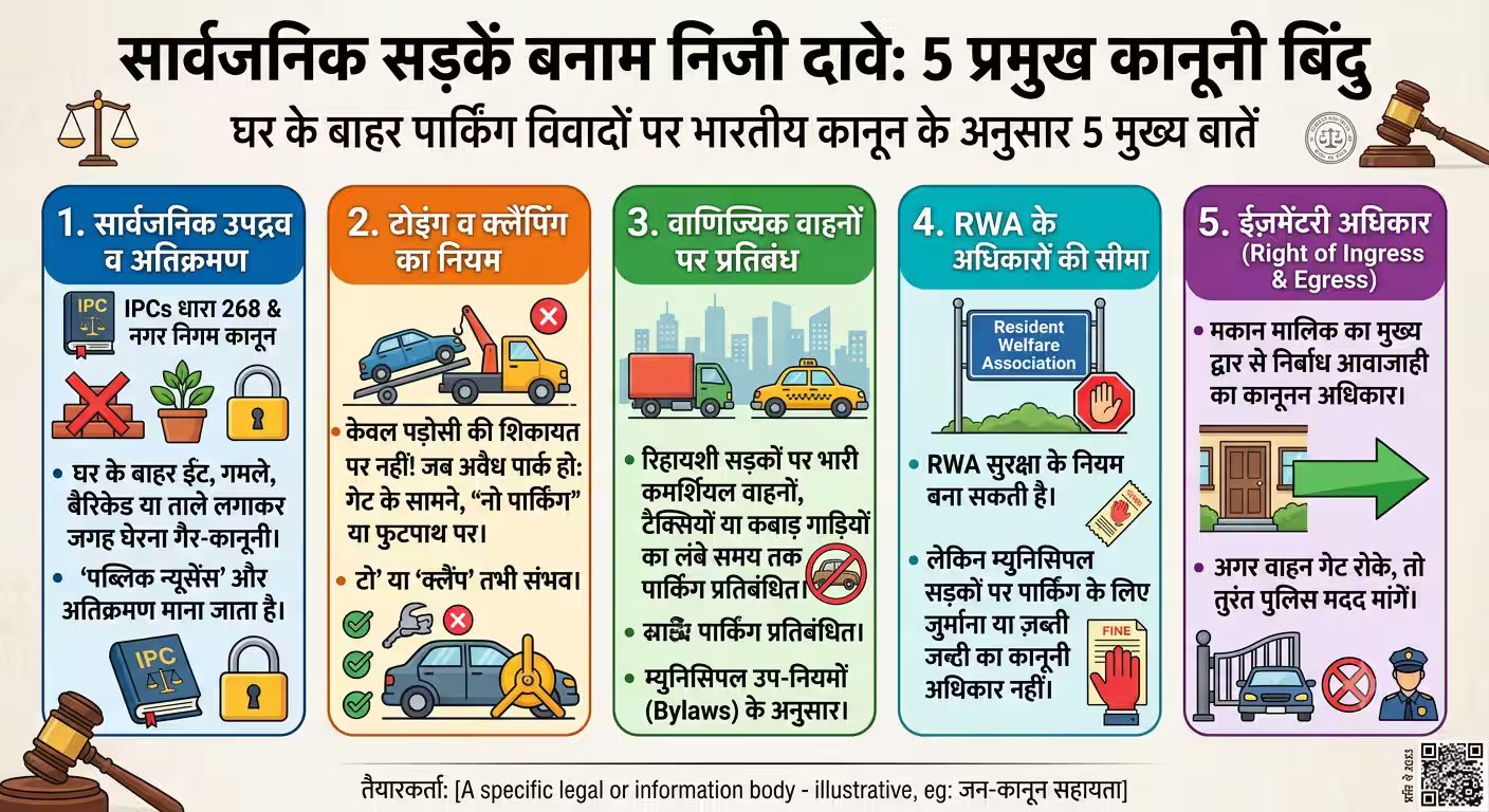 Xप्लेन: घर के बाहर की 'पार्किंग जगह' आपकी क्यों नहीं है? जानिए कानून