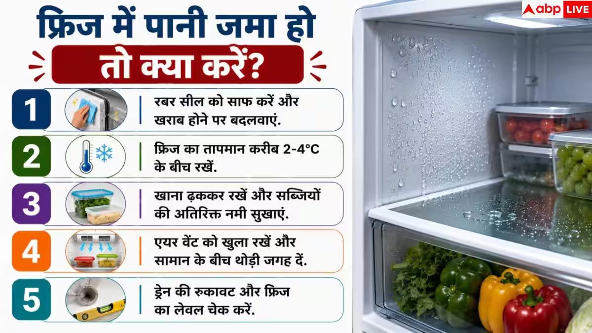 Fridge Maintenance: फ्रिज में पानी जमा होने से हैं परेशान? ऐसे करें मिनटों में ठीक