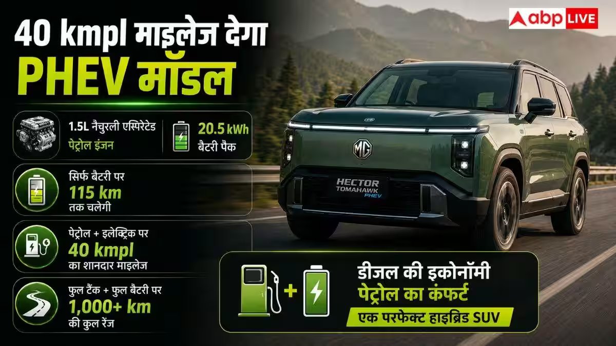 13.99 लाख रुपये में 517KM रेंज, MG ने लॉन्च की 7-Seater EV