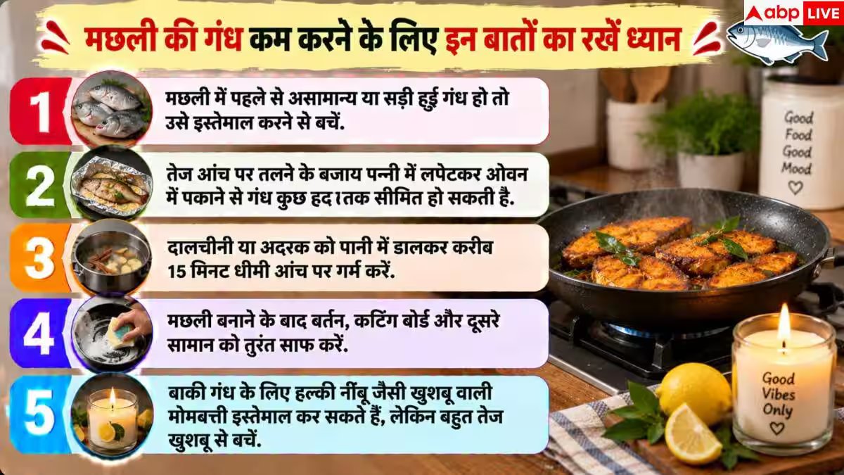 Fish Smell In Kitchen: किचन से नहीं जा रही नॉनवेज की गंध? 2 मिनट में ऐसे करें गायब