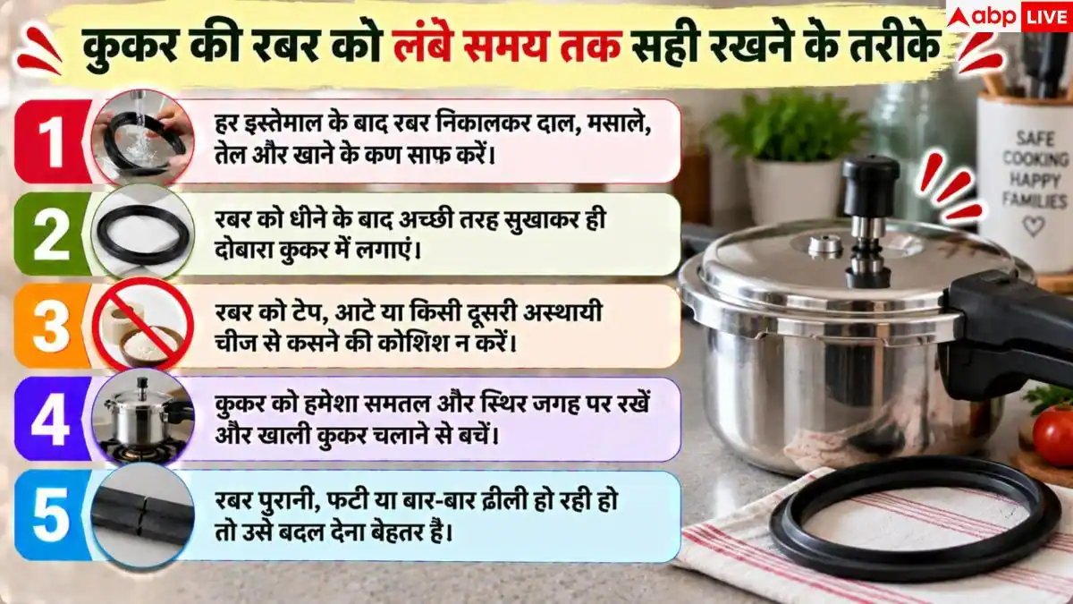 Pressure Cooker Rubber: कुकर की रबर ढीली हो गई, जानें इसे सही करने का तरीका