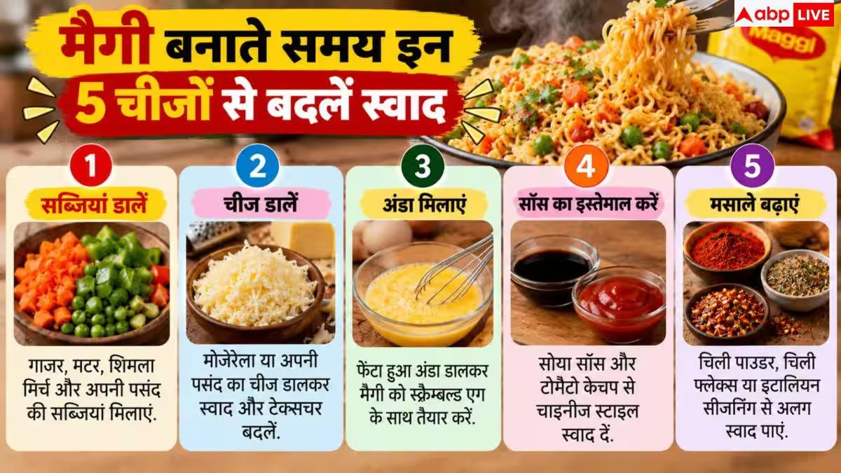 Tasty Maggi Recipe: मिनटों में बनाएं स्ट्रीट स्टाइल मैगी, नोट करें 4 सीक्रेट रेसिपी