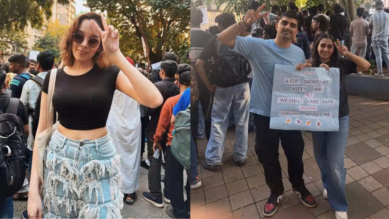 CJP प्रोटेस्ट में पत्नी संग शामिल हुए विशाल भारद्वाज, शर्लिन चोपड़ा सहित ये सेलेब्स भी पहुंचे