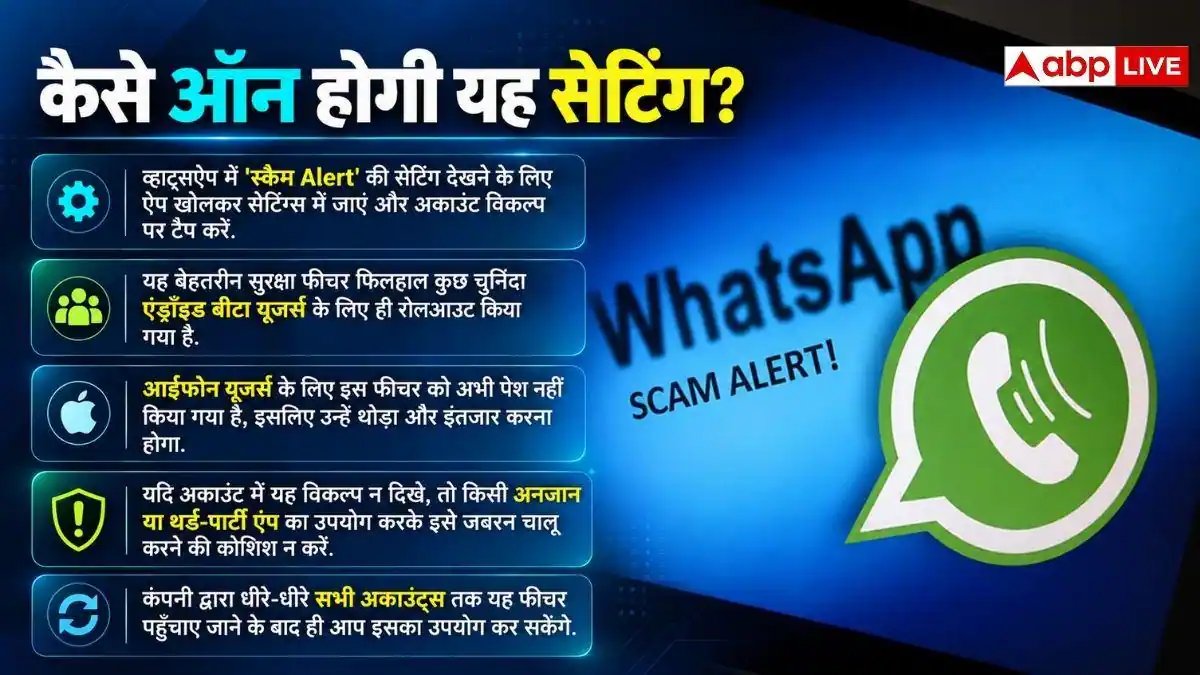 FOR MORNING: ठगी वाले मैसेज को पहचानने में मदद करेगा WhatsApp, नई सेटिंग करें एक्टिव