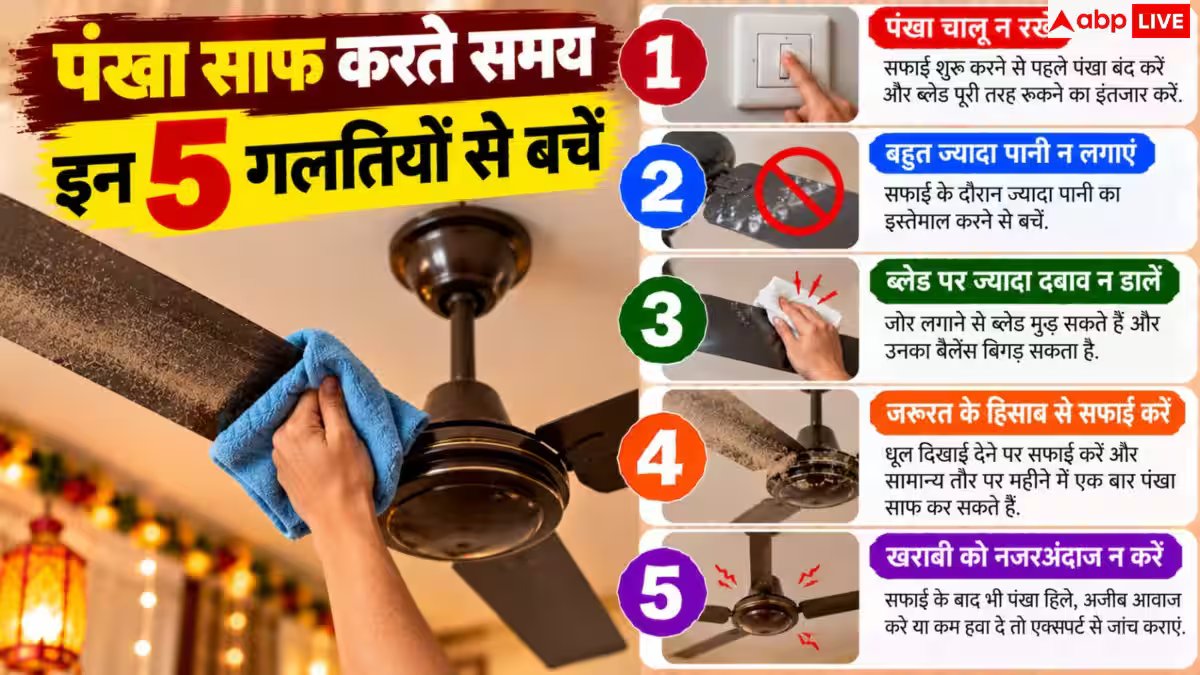 Diwali Fan Cleaning: दीवाली पर पंखा चमकाने का आसान जुगाड़, बिना खोले 2 मिनट में करें साफ