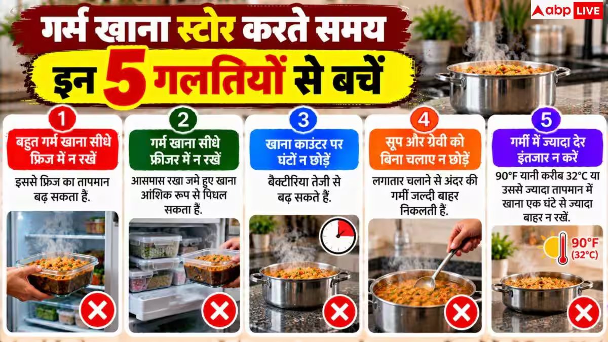 Hot Food Storage: गर्म खाना तुरंत ढंकें या पहले ठंडा होने दें, क्या है स्टोर करने का सही तरीका?