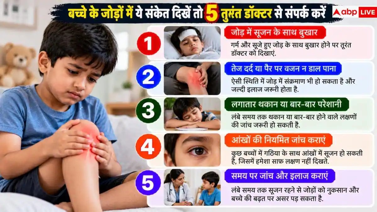 Arthritis In Children: क्या बच्चों को भी हो सकता है गठिया? जानें 5 बड़े लक्षण